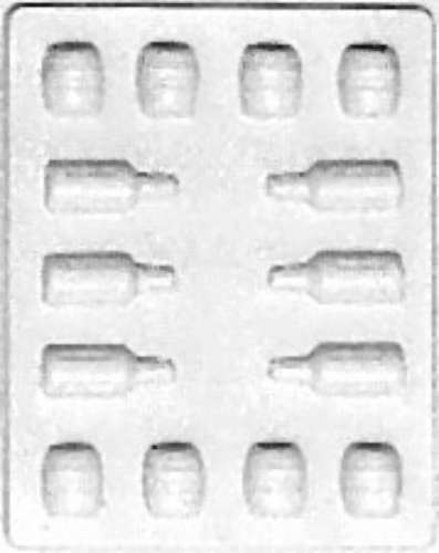 Bottles and Barrels Chocolate Mould - Click Image to Close